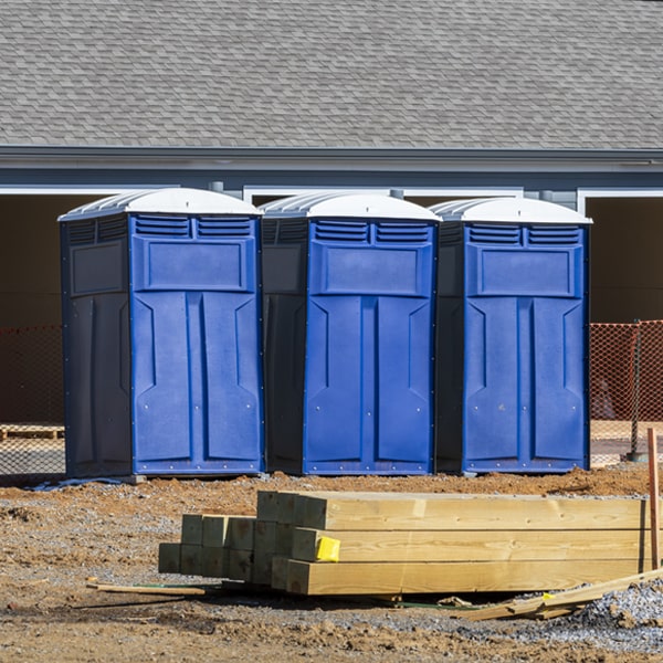 is there a specific order in which to place multiple porta potties in North Plymouth Massachusetts